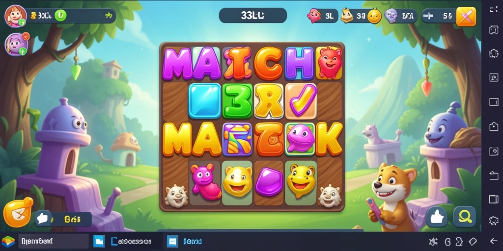 Tampilan gameplay menarik dari 33L dalam genre Match-3.