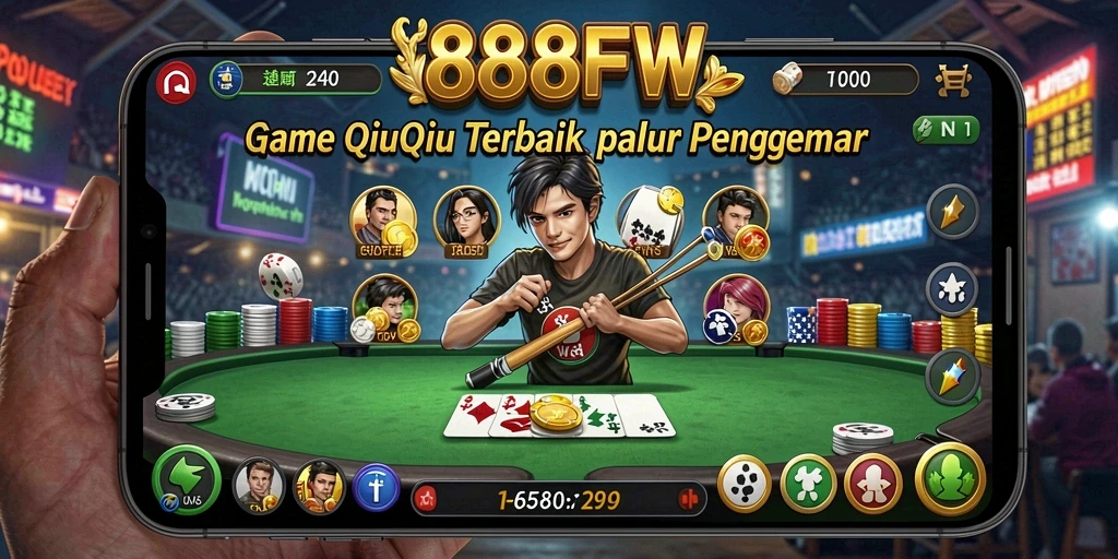Screenshot gameplay QiuQiu dalam 888FW yang menarik.