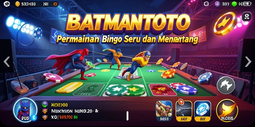Gameplay seru dari aplikasi Bingo BATMANTOTO dengan interaksi sosial.