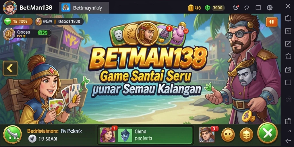 Tampilan gameplay BETMAN138 yang cerah dan penuh keceriaan.