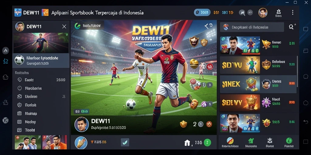 Tampilan taruhan langsung DEWI11 yang menarik dan interaktif.