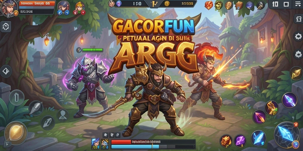 Tangkapan layar GACORFUN menampilkan aksi pertempuran yang mendebarkan dan grafis yang memukau.