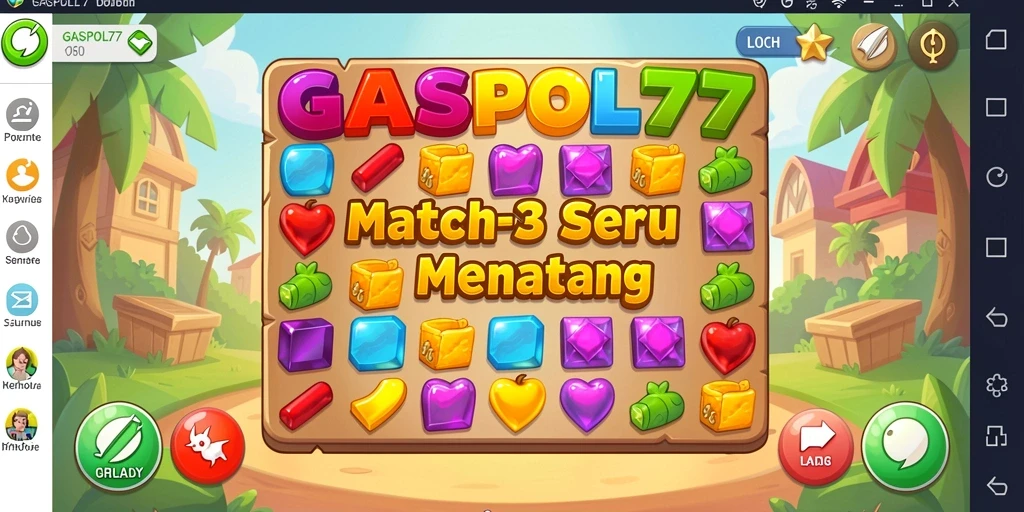 Tampilan menarik dari gameplay GASPOL77 yang penuh warna.
