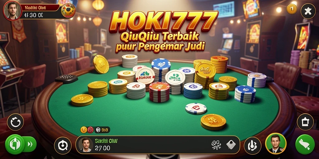Tampilan gameplay seru QiuQiu di HOKI777.