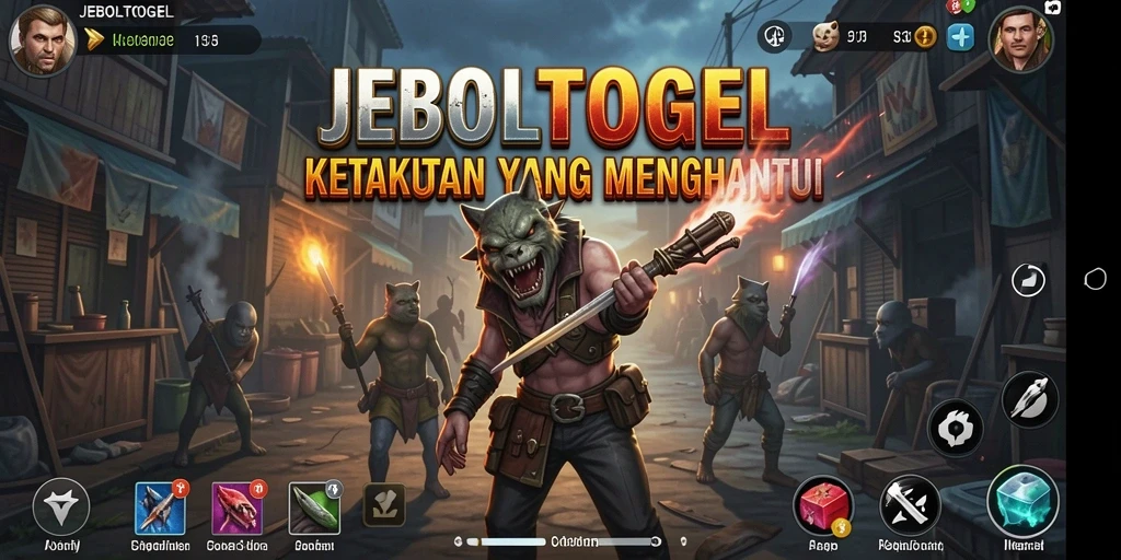 Screenshot JEBOLTOGEL menampilkan aksi menegangkan di lokasi horror.