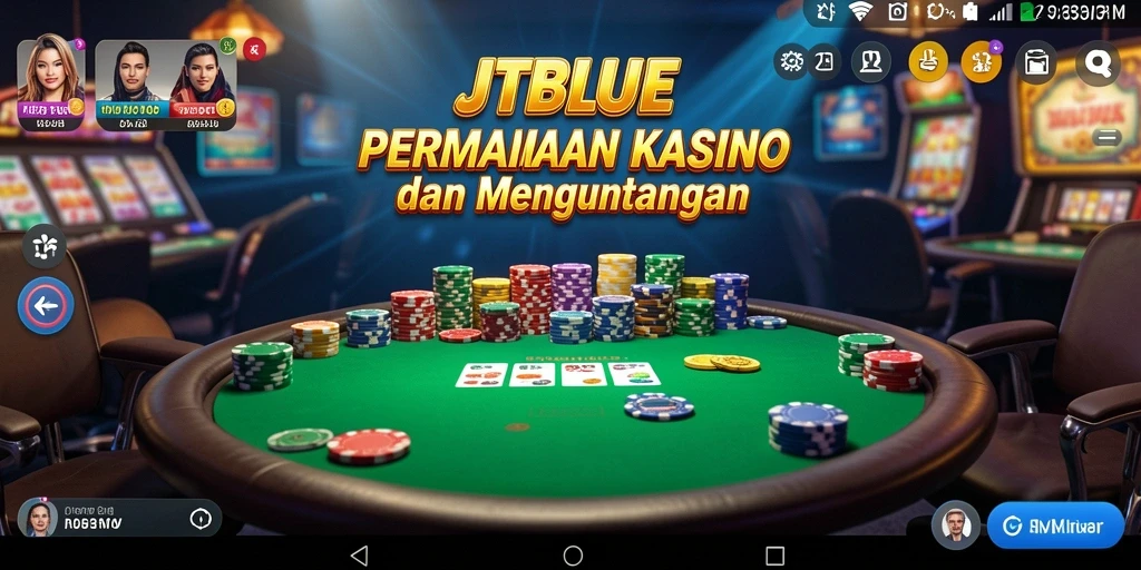 Screenshot gameplay JTBLUE menampilkan aksi seru di Kasino.