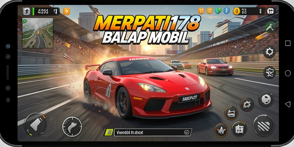 Tampilan gameplay Racing yang mendebarkan dan adiktif di MERPATI178.
