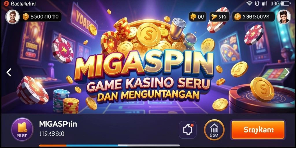 Gameplay seru dan menyenangkan di MIGASPIN Kasino.