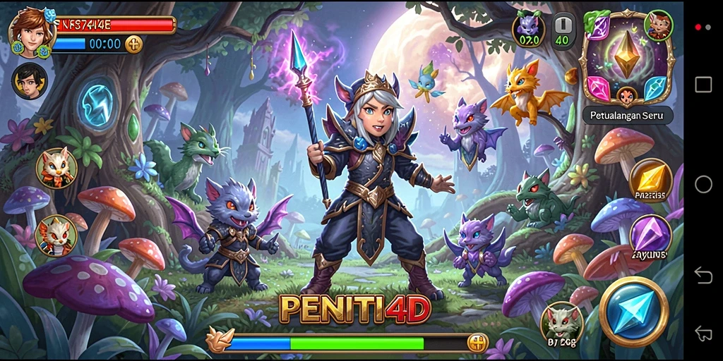 Screenshot gameplay PENITI4D yang menampilkan petualangan mendebarkan.