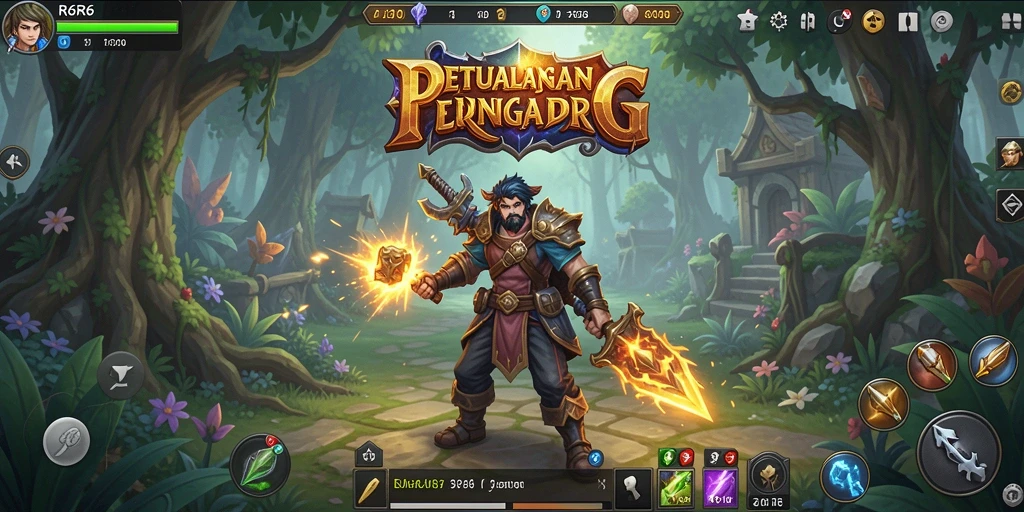 Screenshot dari R6R6 menampilkan pertarungan seru di dunia fantasi.