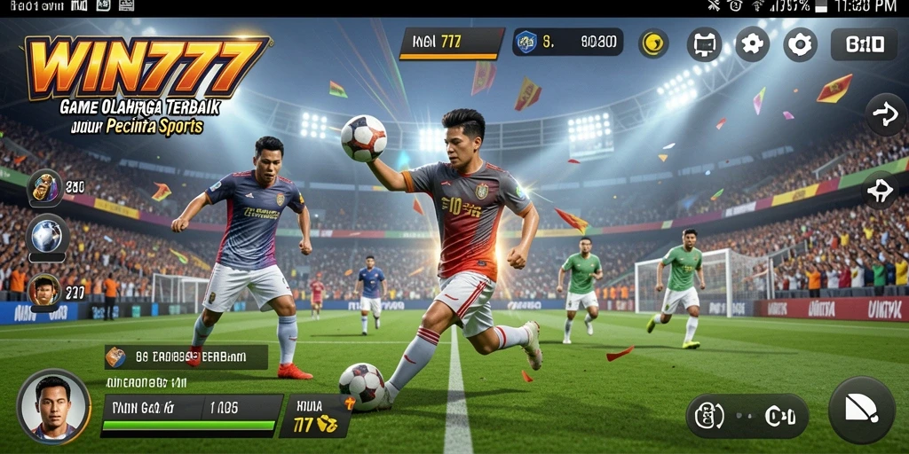 Tampilan gameplay <strong>WIN777</strong> yang mendebarkan dalam aksi olahraga.
